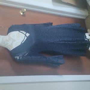 Navy blue lace dress